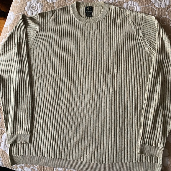 C Collection 100% Silk Men’s Sweater Size L. Armpit to armpit 25” - Picture 6 of 12